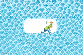 Miner Mining Endless Diamond / Never Give Up
