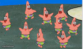 Mini patricks dancing - meme generator image preview