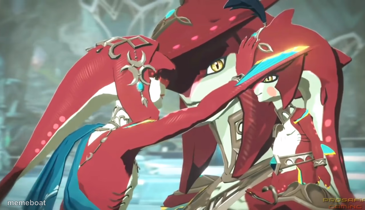 Mipha pat young Sidon - meme generator image preview
