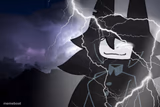 Miss circle with lightning strikes