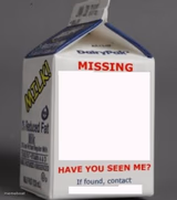Missing Milk Carton