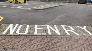 Misspelled No Entry - meme generator image preview
