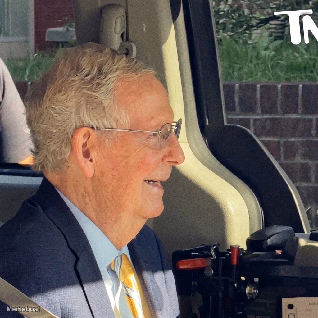Mitch McConnell Car Smile - meme generator image preview