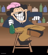 (Mokey’s Show) Momi in a suit