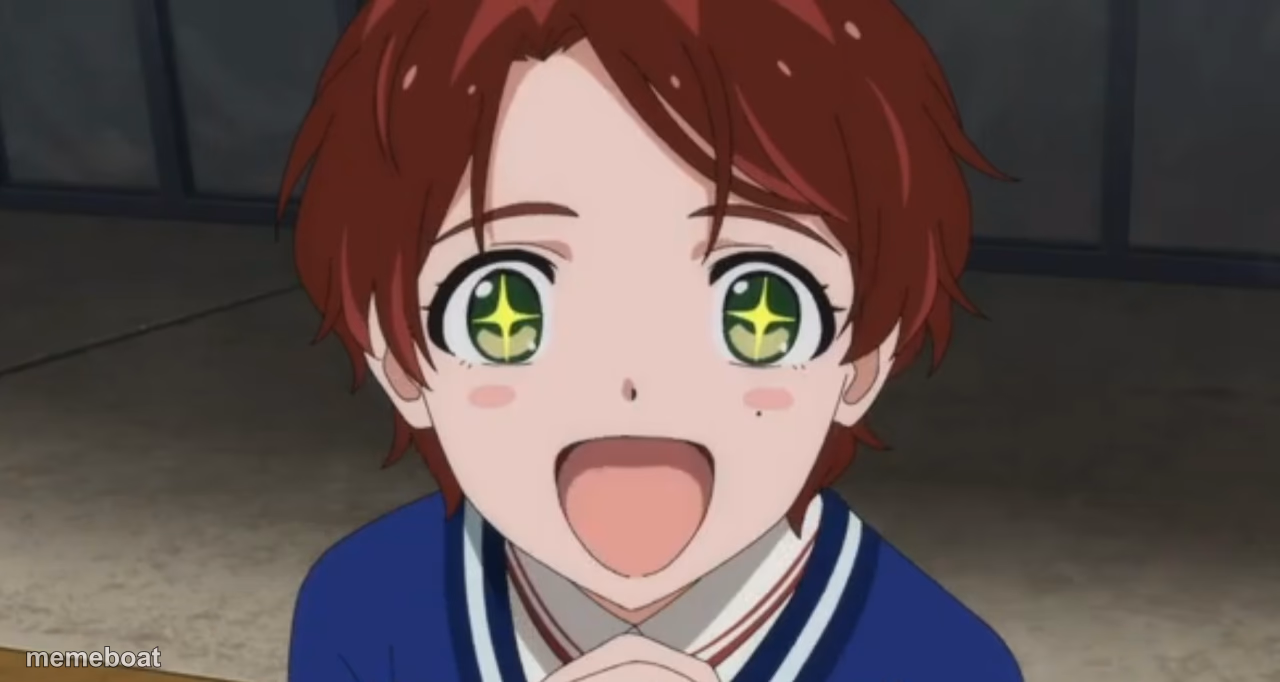 Momoe sparkle eyes - meme generator image preview
