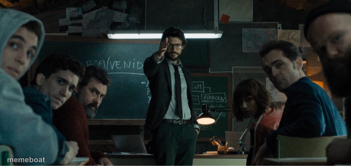 Money heist professor - meme generator image preview