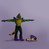 Montgomery Gator T-Posing Over Gregory