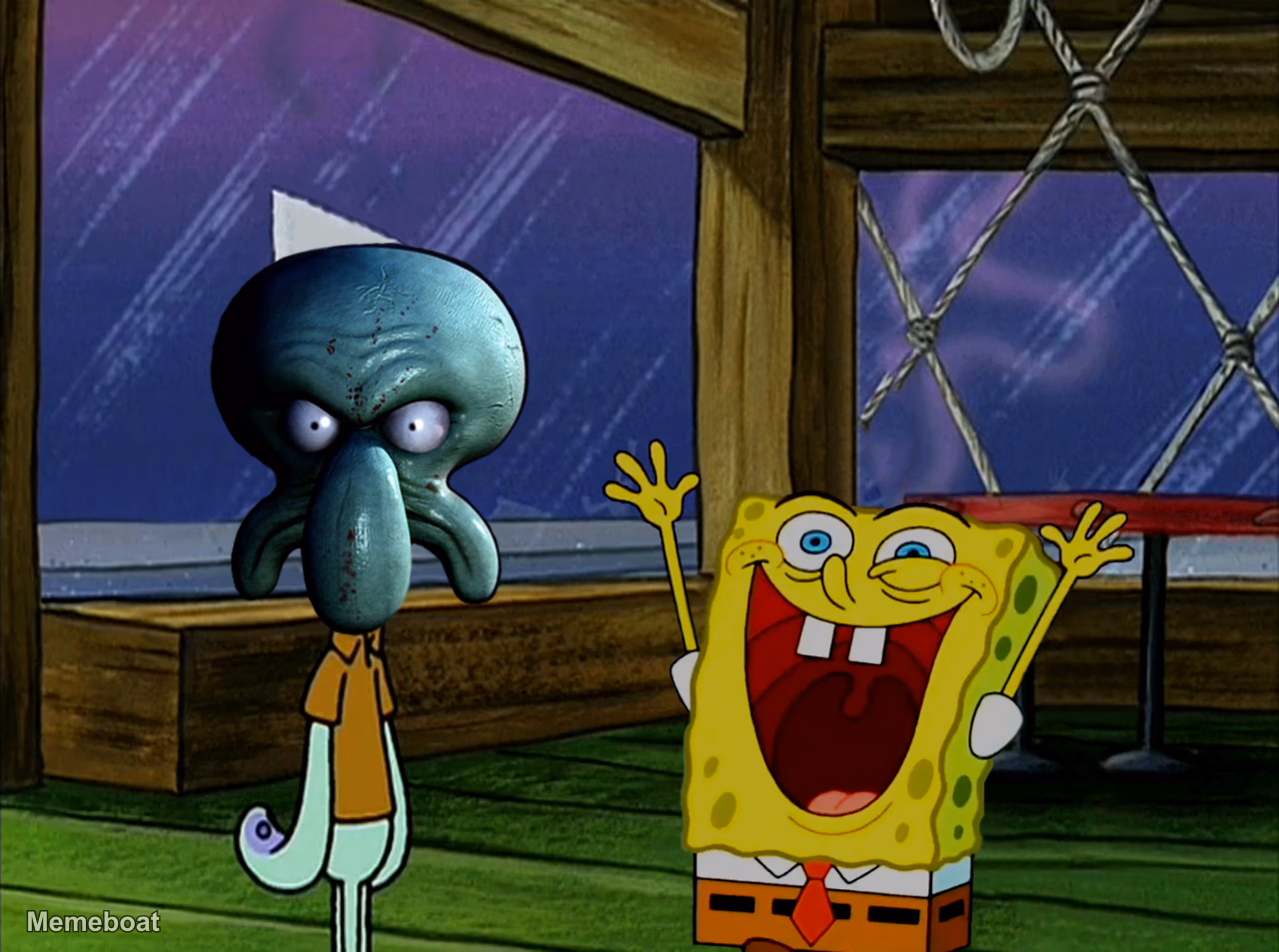 Morbid Skodwarde and Menacing Spongebob - meme generator image preview