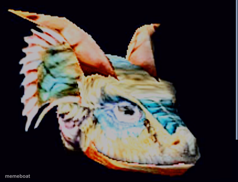 Morrowind argonian face - meme generator image preview