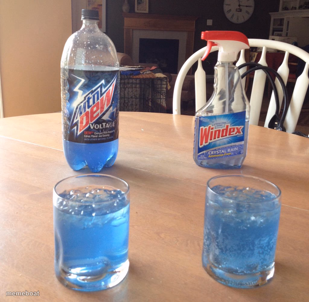 Mountain Dew vs Windex choice - meme generator image preview