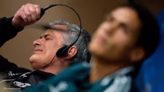 Mourinho Taking Off Headset
