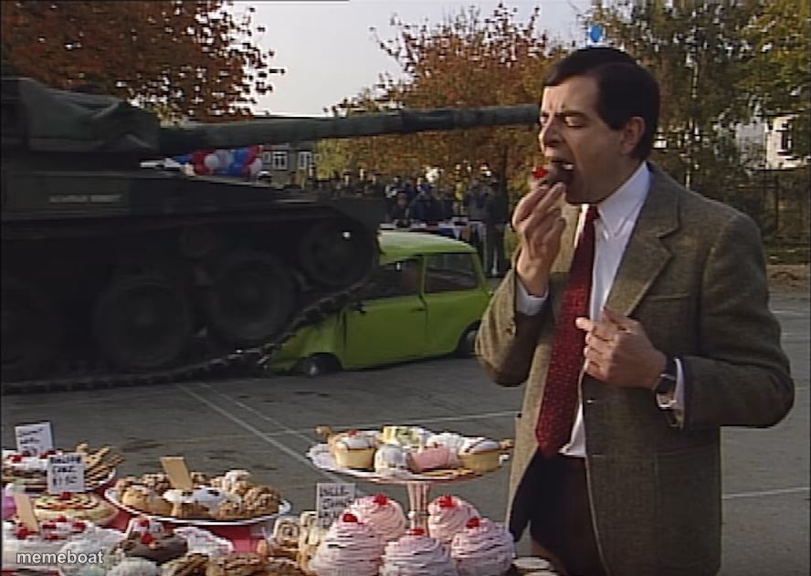 Mr Bean Tank - meme generator image preview