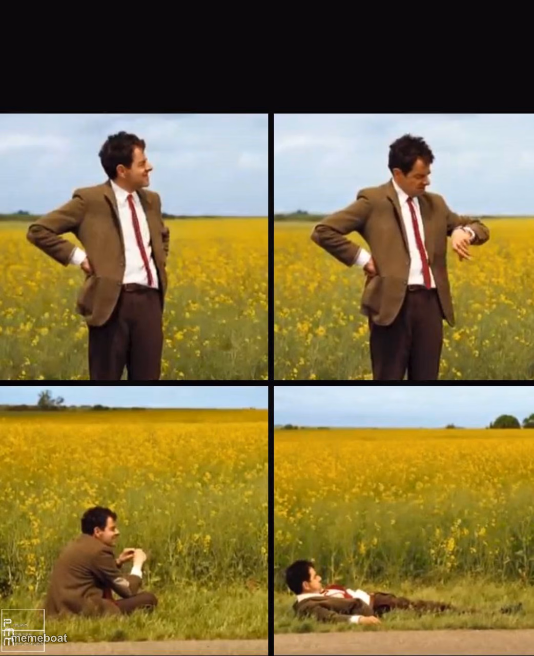 Mr bean waiting - meme generator image preview