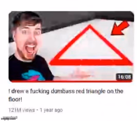 Mr beast triangular - meme generator image preview