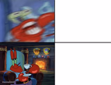 Mr crabs crazy-calm