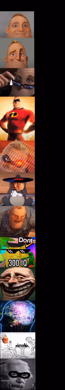 Mr incredible becoming smart - meme generator image preview