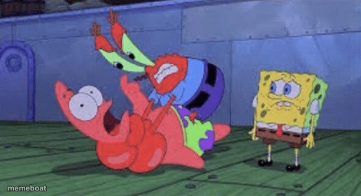 Mr. Krabs Choking Patrick - meme generator image preview