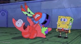 Mr. Krabs Choking Patrick