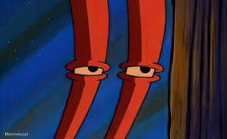 Mr. Krabs Intense Stare