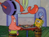 Mr Krabs Jumping On Table