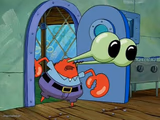 Mr Krabs Staring
