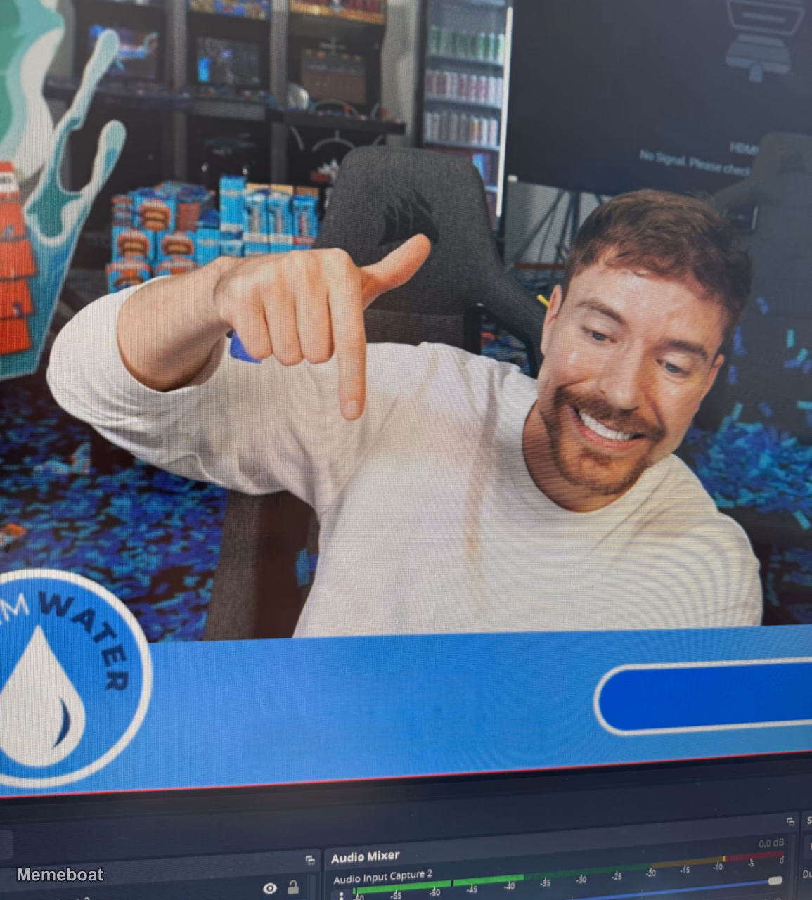 MrBeast No Signal - meme generator image preview