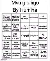 MSMG bingo