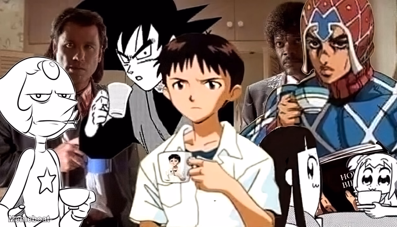 Multi Character Mug Reaction - meme generator image preview