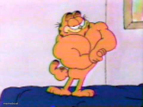 Muscular Garfield the Cat - meme generator image preview