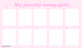 my favorite anime girls