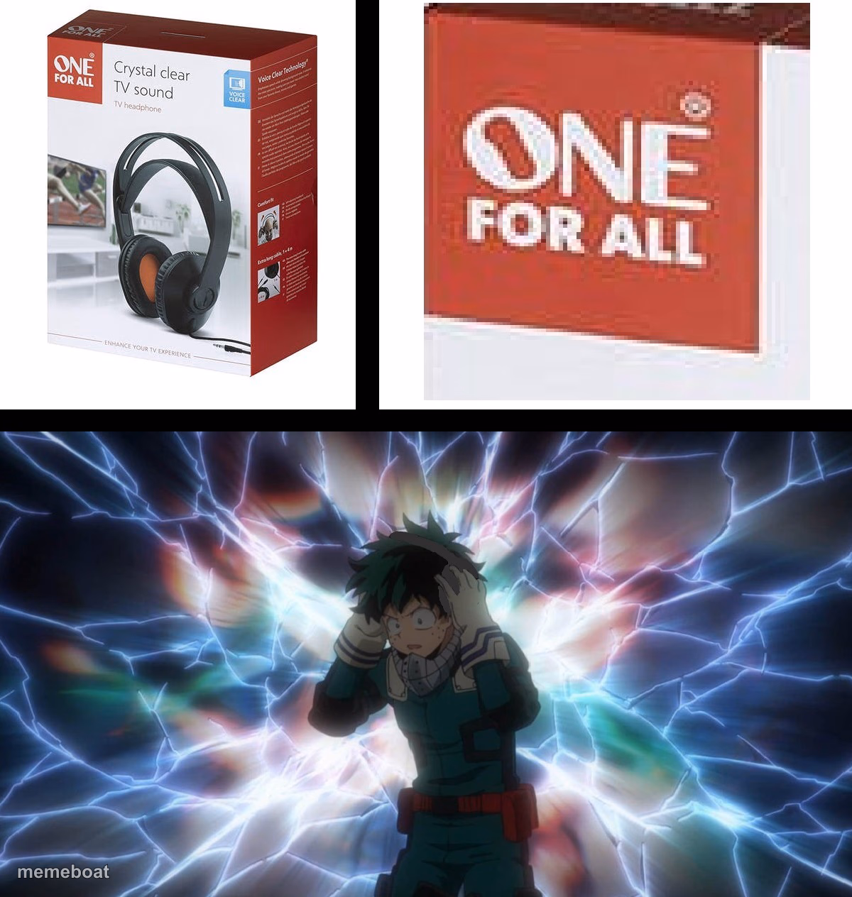 My Hero Academia Headphones - meme generator image preview