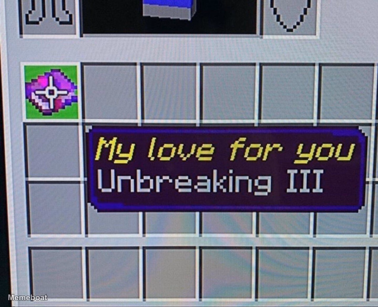 My Love for You Unbreaking III - meme generator image preview