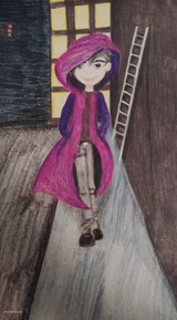 Mysterious guy drawing