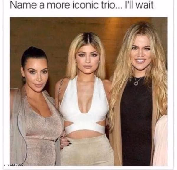 Name a More Iconic Trio - meme generator image preview