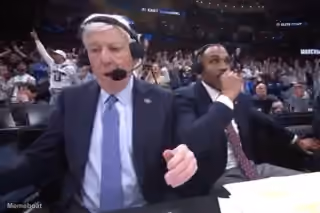 Nantz and Hill Shocked Reaction