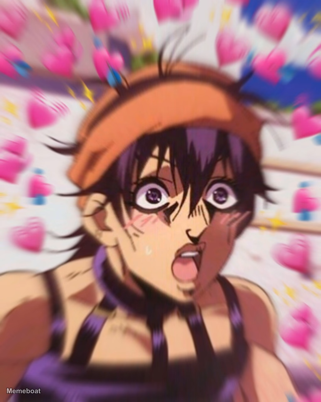 Narancia Hearts Reaction - meme generator image preview