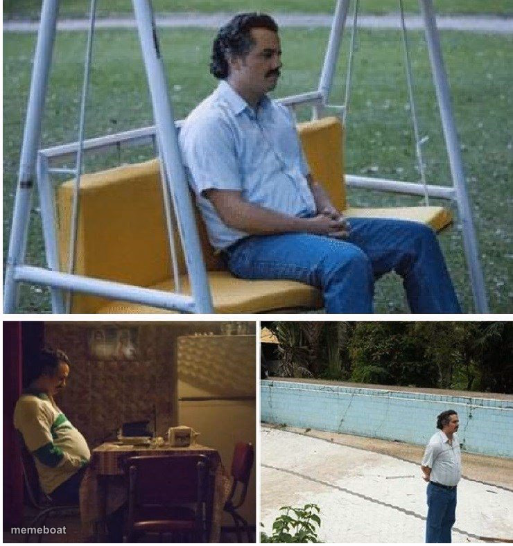 Narcos waiting - meme generator image preview