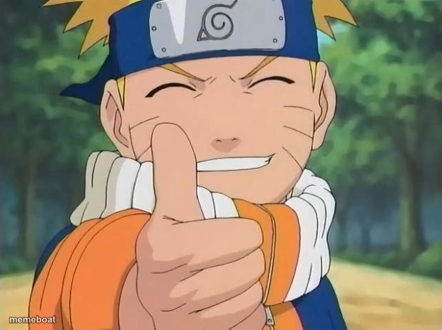 naruto thumbs up - meme generator image preview