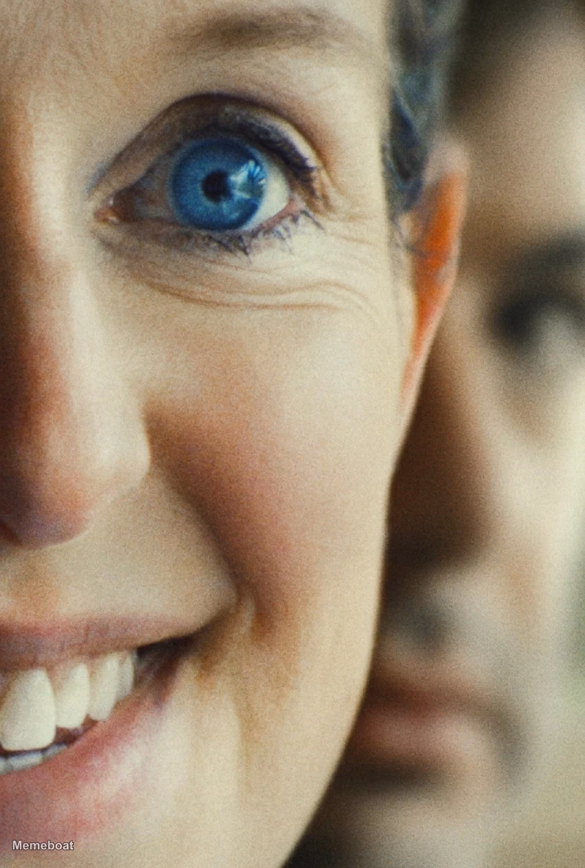 Nathan Fielder staring Elizabeth Holmes - 'You can see everything' - meme generator image preview