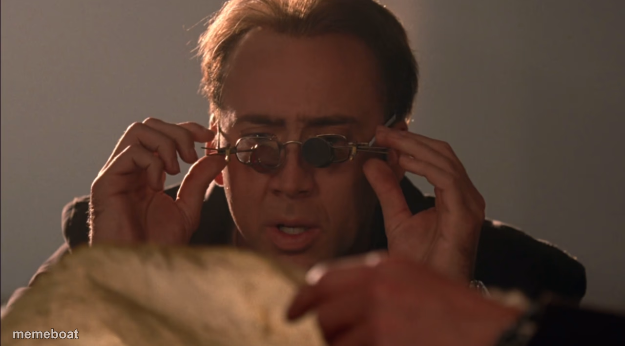 National Treasure Glasses - meme generator image preview