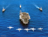 NAVY Battle group aircraft carrier