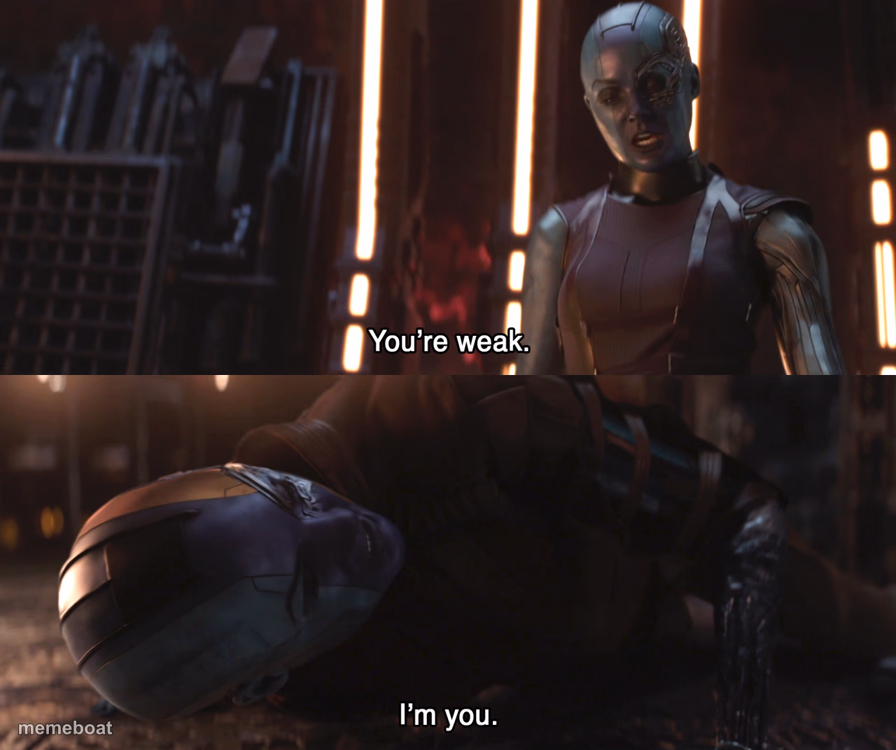 Nebula You're weak I'm you - meme generator image preview