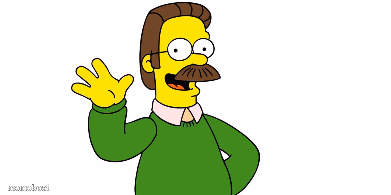 Ned Flanders Wave - meme generator image preview