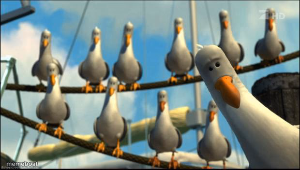Nemo Seagulls Mine - meme generator image preview