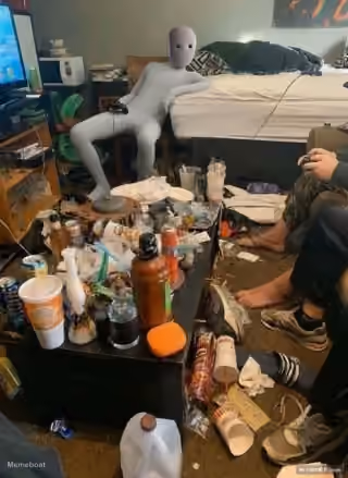 Neo Robot in a Messy Room