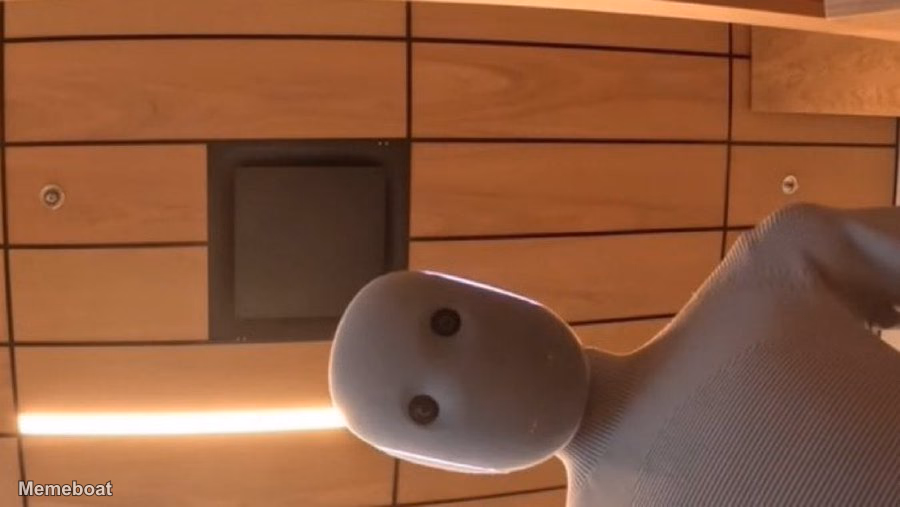 Neo Robot Watching You Sleep POV - meme generator image preview