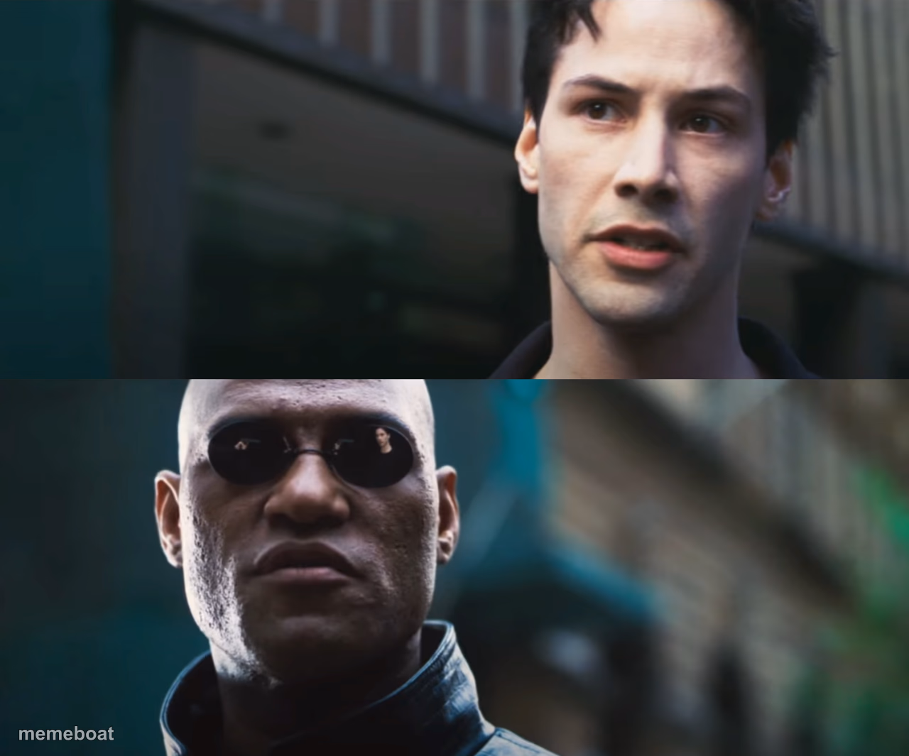 neo vs morpheus - meme generator image preview