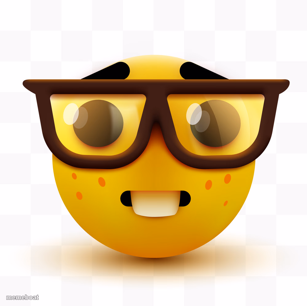 Nerd emoji - meme generator image preview