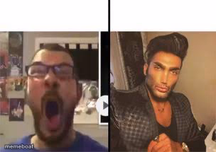 Nerd vs chad - meme generator image preview