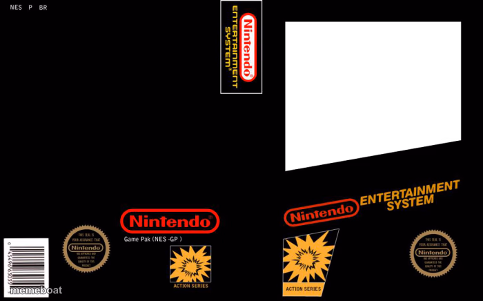 N.E.S. cover box art - meme generator image preview